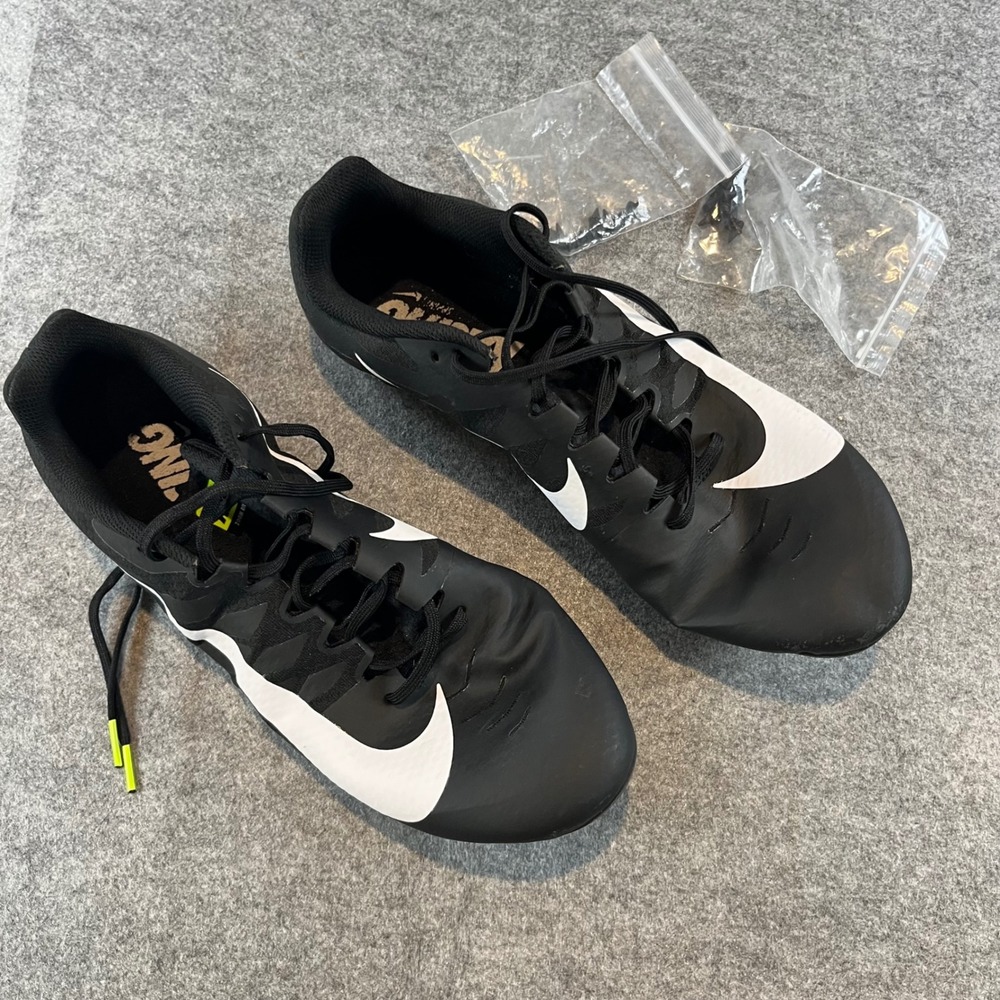 Nike MensZoom Rival S 9 Black White Track Field Sprint Spikes 907564-017 Size 13